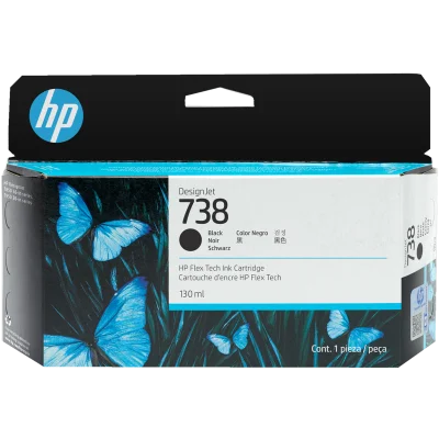 HP 498N4A (738) BLACK DESIGNJET INK 130 ML